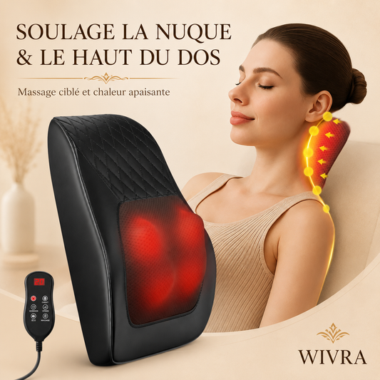 Coussin Massant Shiatsu 3D - Nuque, Dos & Épaules