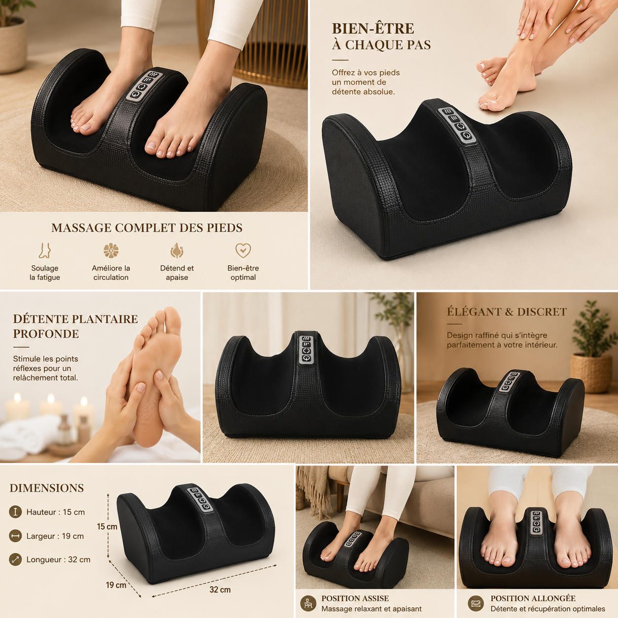 Masseur Chauffant pour les Pieds