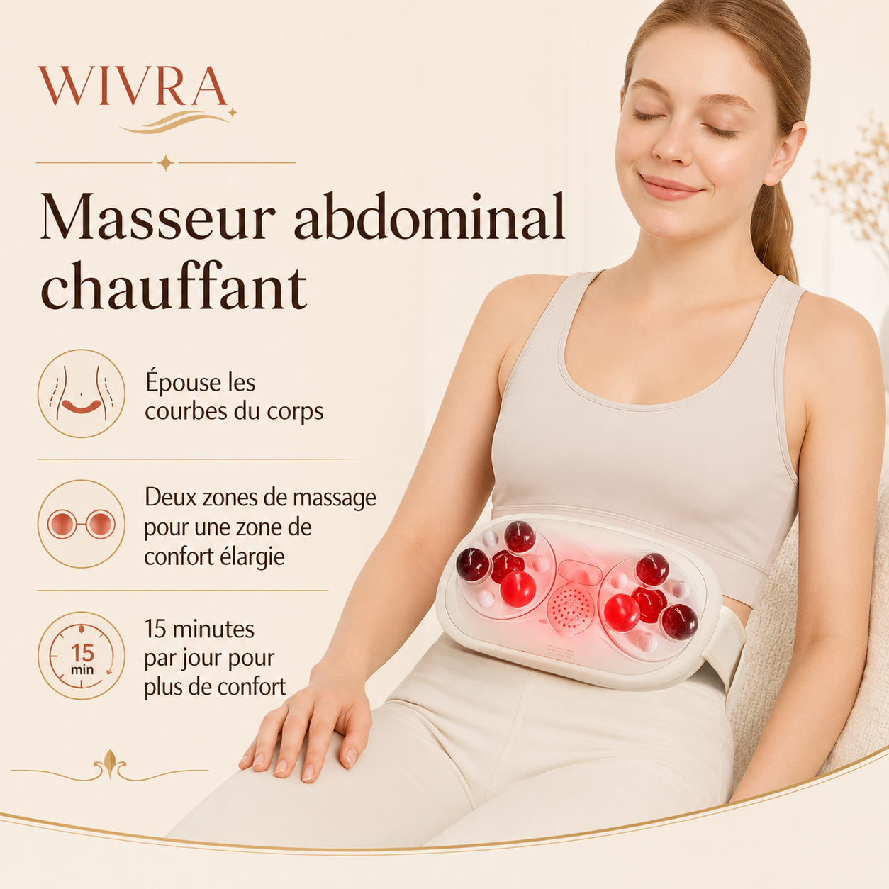 Masseur Abdominal Chauffant Intelligent