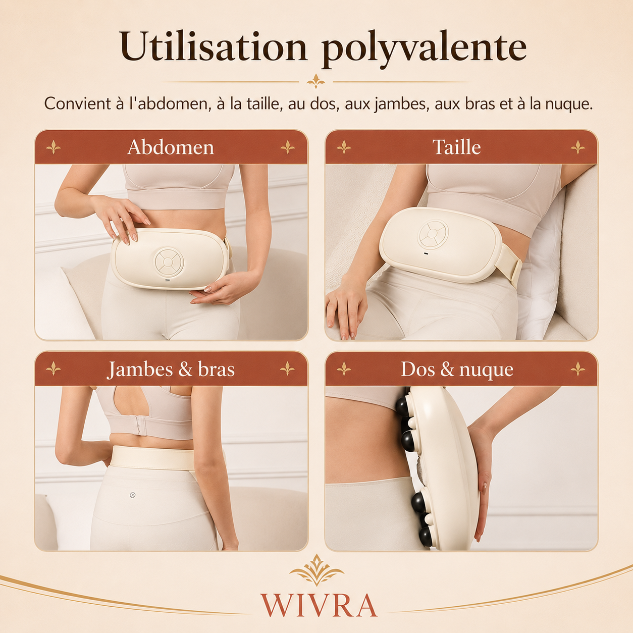 Masseur Abdominal Chauffant Intelligent