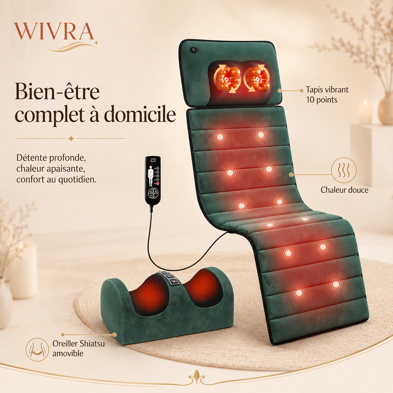 Station de Massage Totale — Du Cou aux Pieds