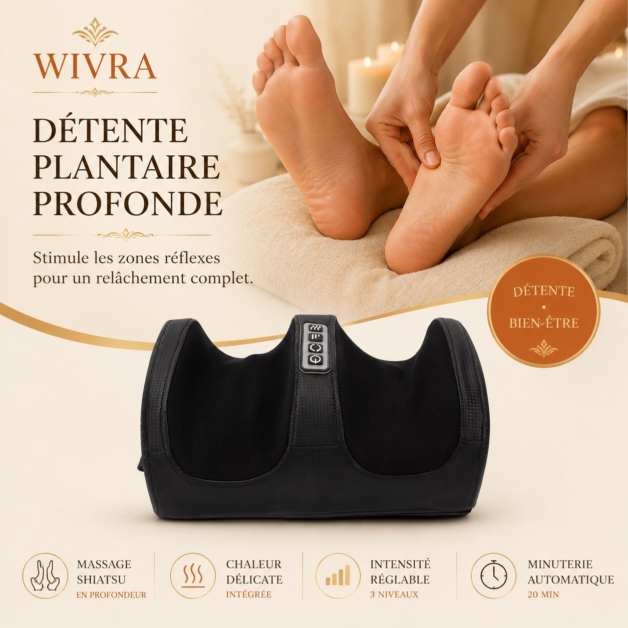 Masseur Chauffant pour les Pieds