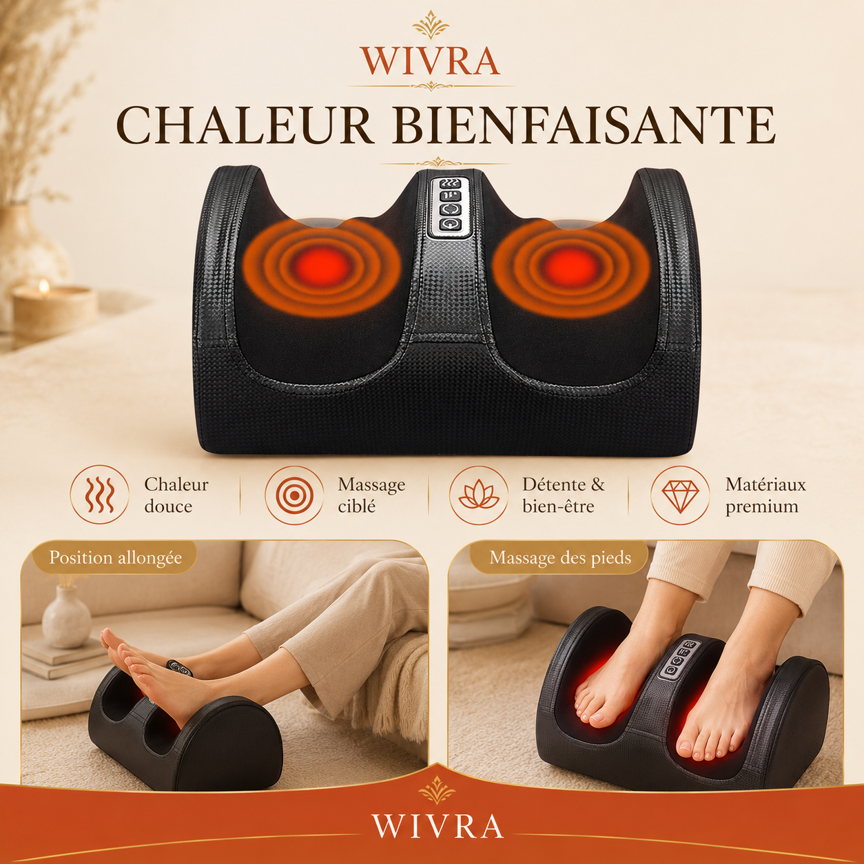 Masseur Chauffant pour les Pieds